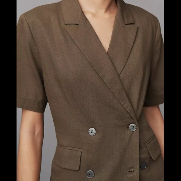 Dolan Left Coast Short-Sleeve Linen Blend Blazer - Picture 2 of 7